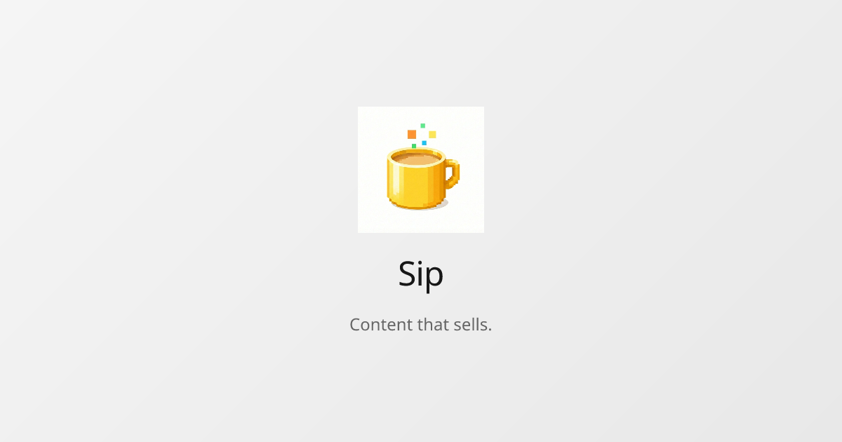 Sip Studio | The AI Filmmaker That Gets You Seen